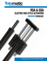 RSA & GSA ELECTRIC ROD-STYLE ACTUATORS ENDURANCE TECHNOLOGY